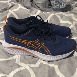 ASICS Men's Running Shoes - Navy and Orange